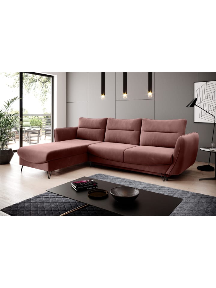 Sonic Recamiere Links in Marsala - (L) 276 x (B) 276 x (H) 100 cm