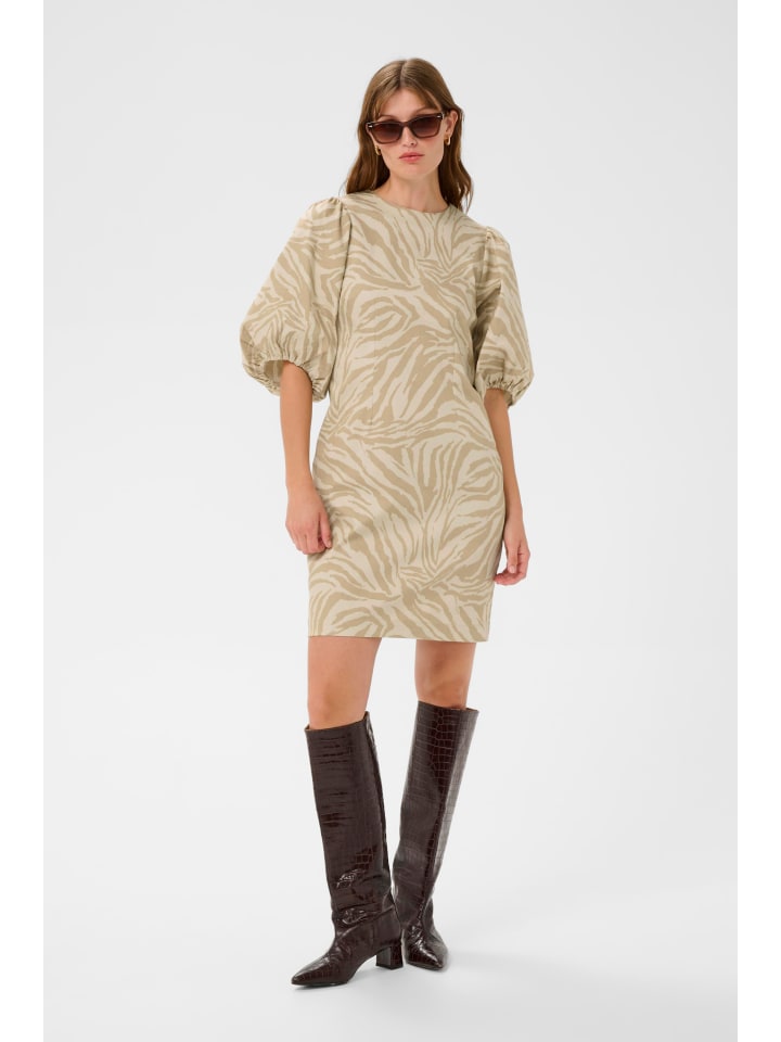 Kleid SLLivia Slim fit in White Pepper Animal