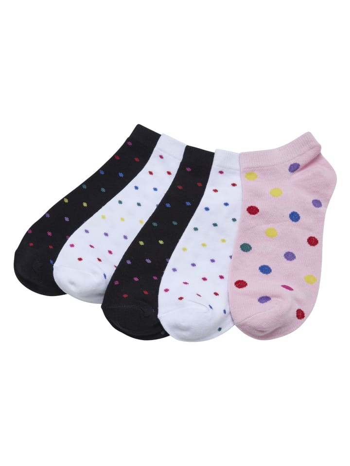 Basic Socks in white/black/hibiskuspink