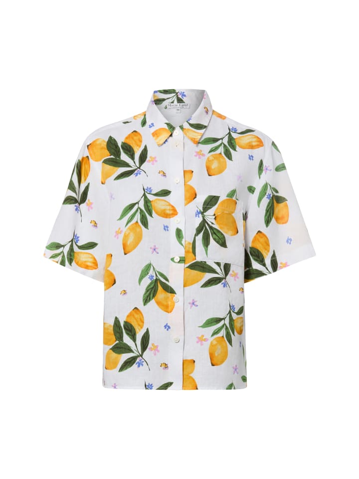 Bluse Ida in weiß mehrfarbig