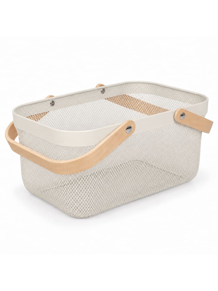 Drahtkorb in Creme
