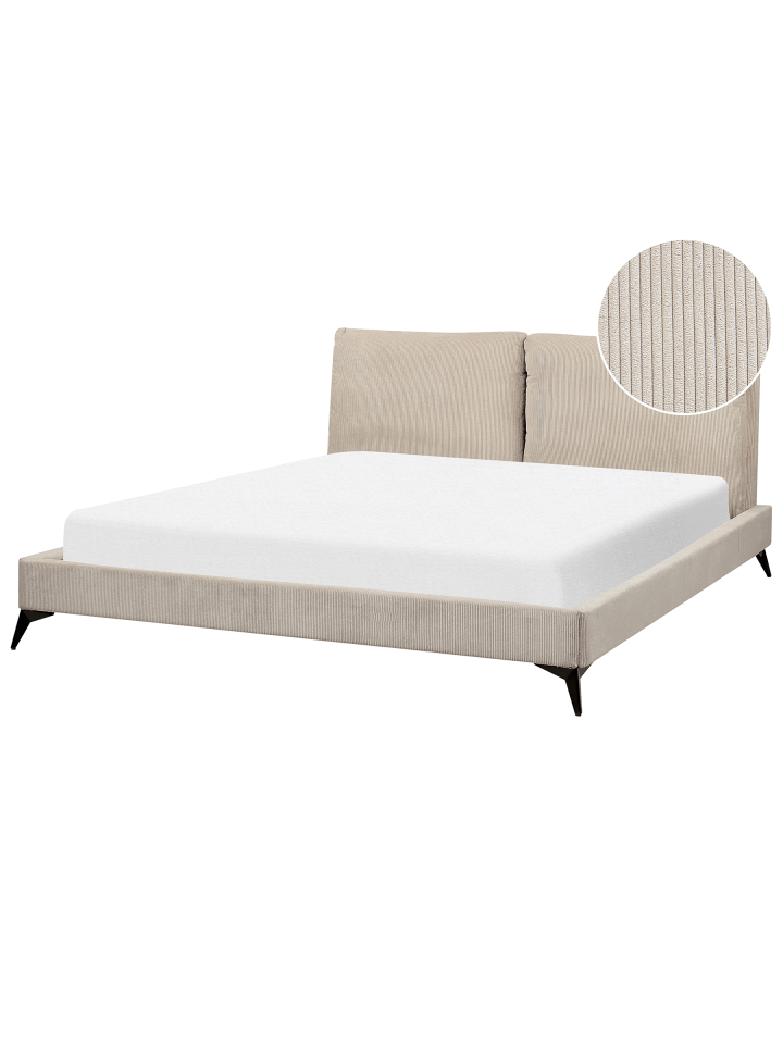 4-tlg Doppelbett MELLE in Beige