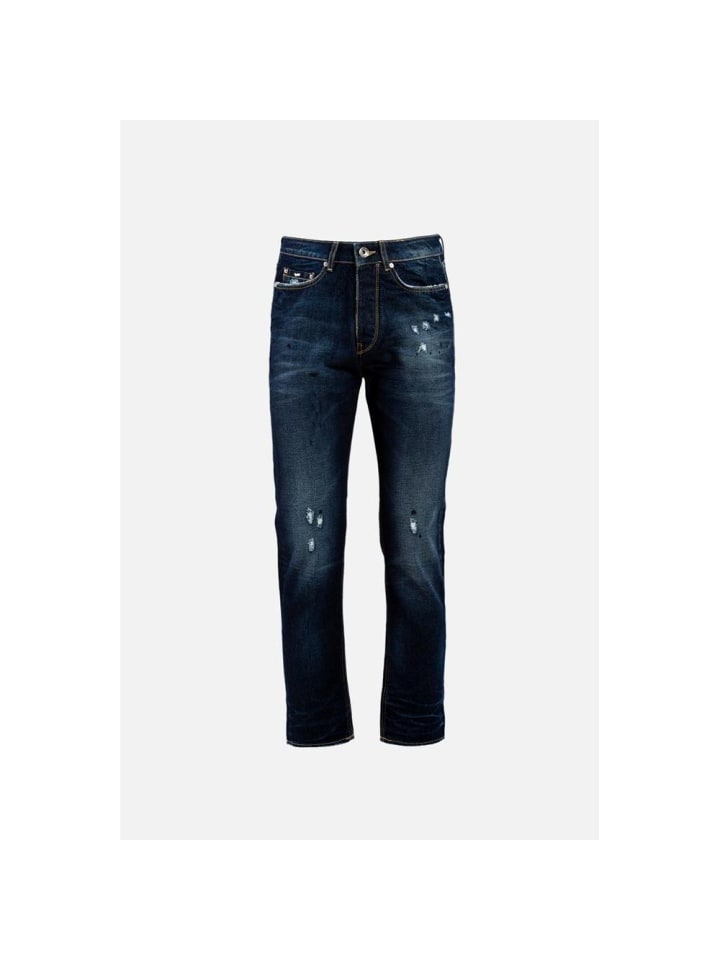 Blau Baumwolle Jeans Denim