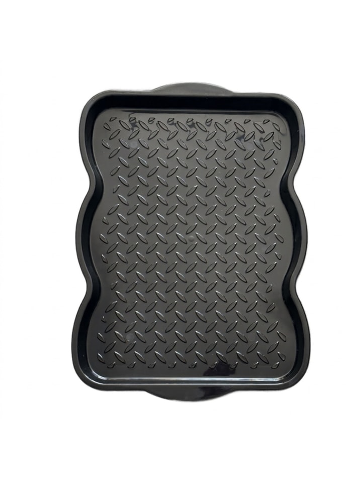 10x Schuhabtropfschale in Schwarz - (B)50 x (H)3 x (T)38 cm