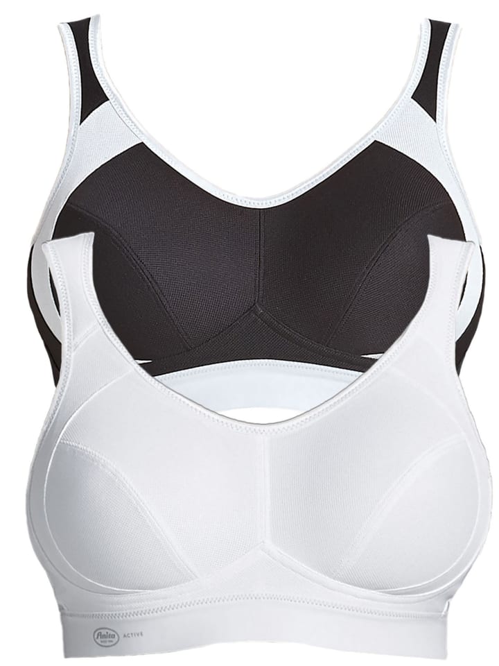 Sport BH extreme control in Schwarz Weiss