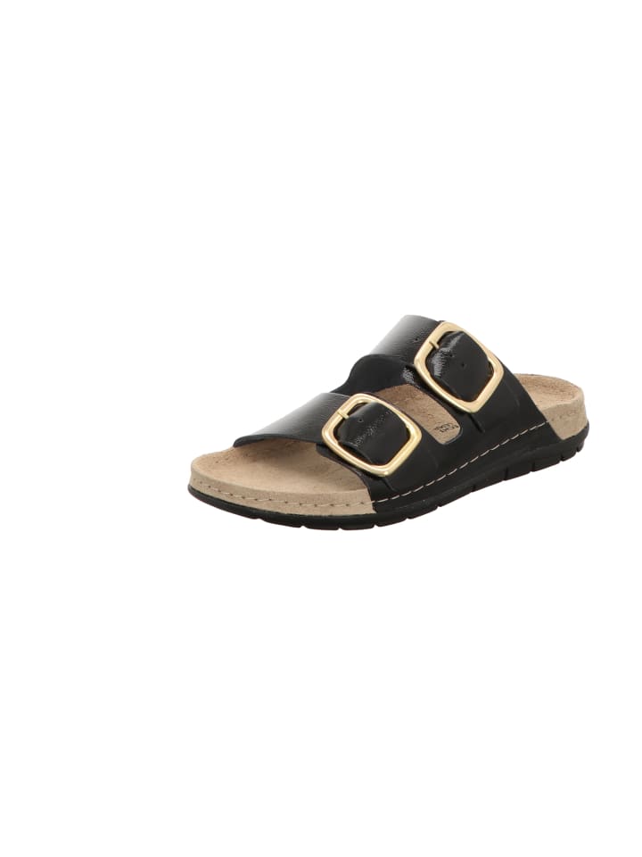 Pantolette in schwarz