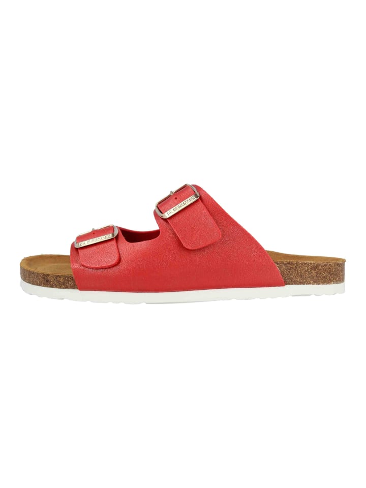 Pantoletten in Rot