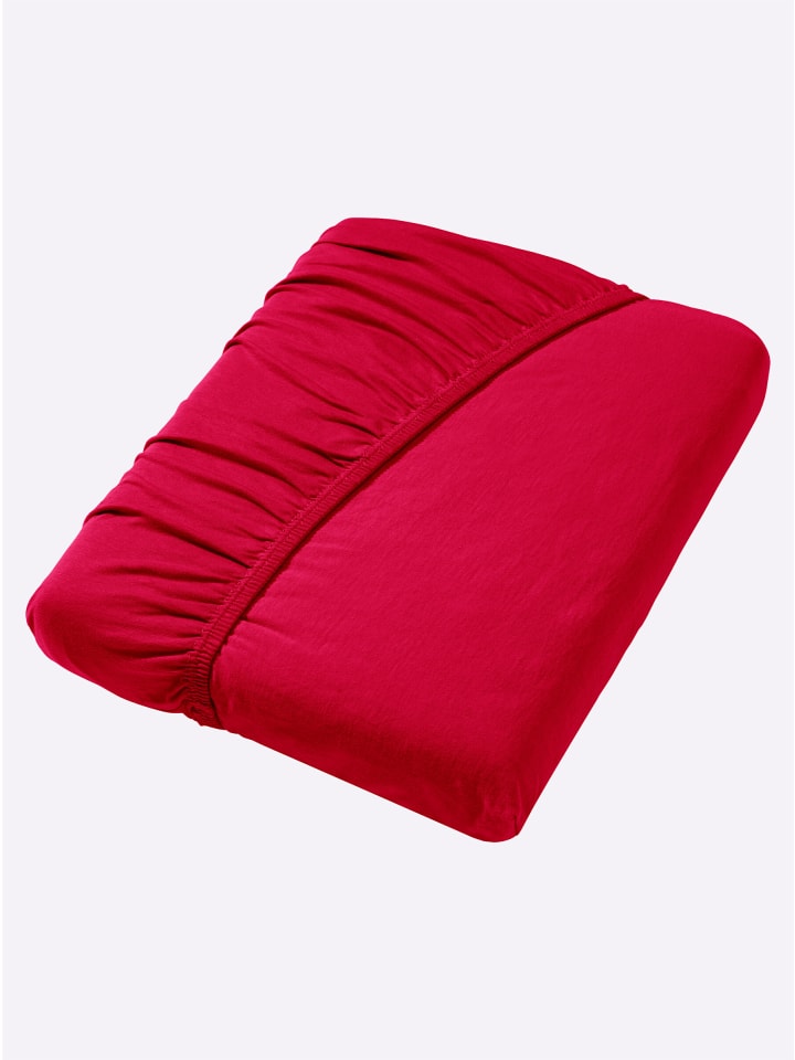 Spannbetttuch in rot