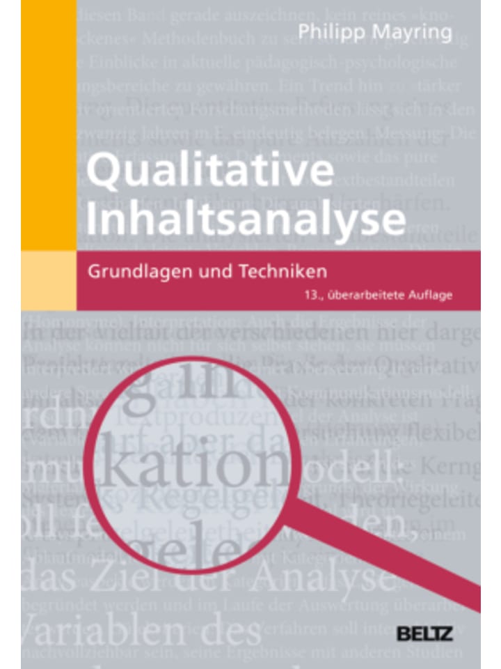 Buch - Qualitative Inhaltsanalyse
