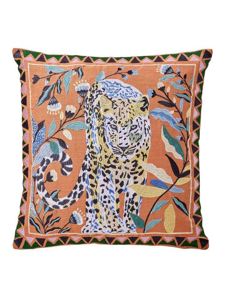 Butlers Kissen BOHEMIAN Tiger in Orange