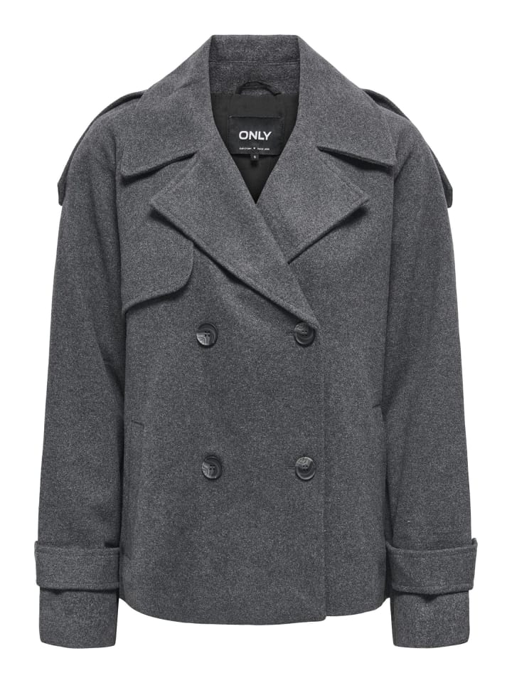Trenchcoat in Dark Grey Melange