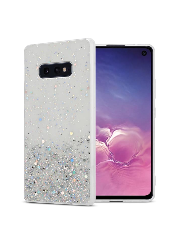 Hülle für Samsung Galaxy S10e Glitter in Transparent mit Glitter