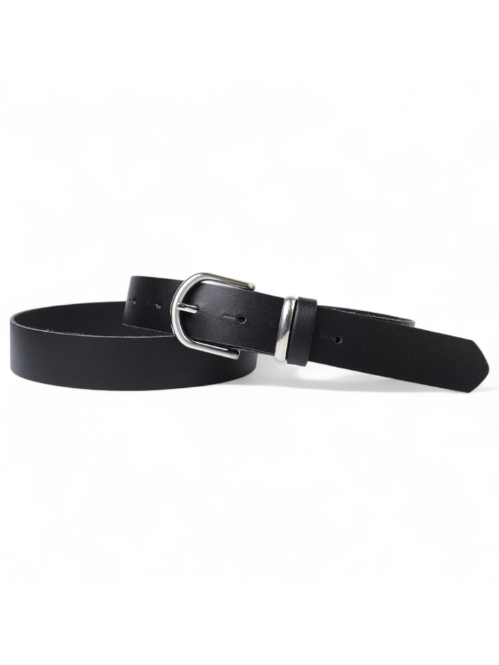schmaler Damengürtel in Schwarz
