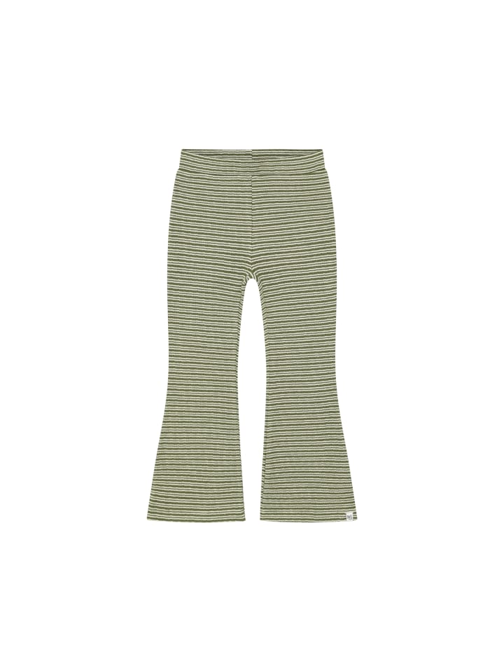 Leggings Flared Stripe in Olivine