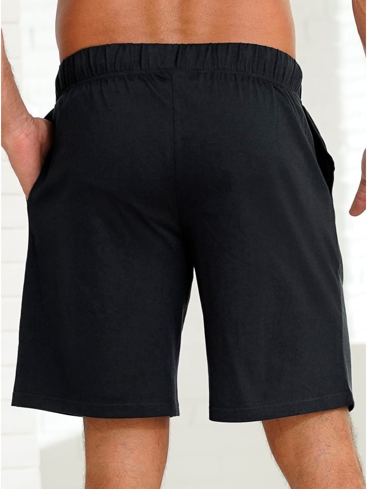 Hose kurz in bordeaux + schwarz