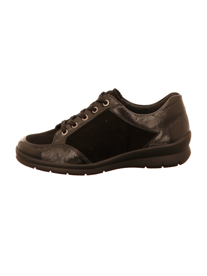 Komfort Schnürschuhe in Schwarz