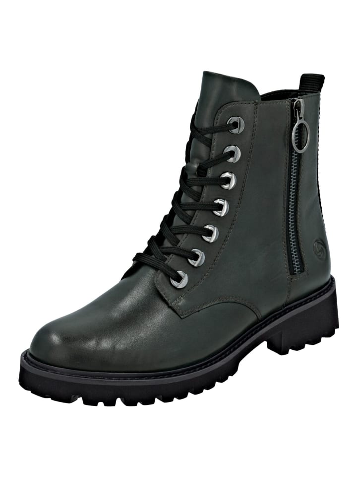 Stiefelette Dunkelgrün
