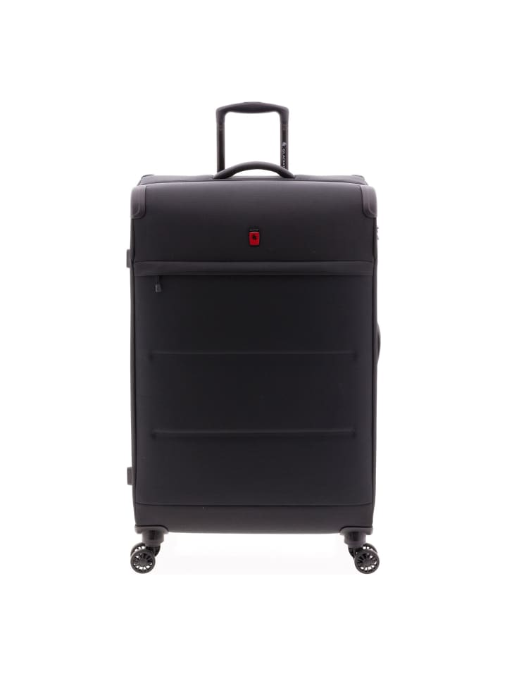 4700 4 Rollen Trolley 76 cm mit Dehnfalte black