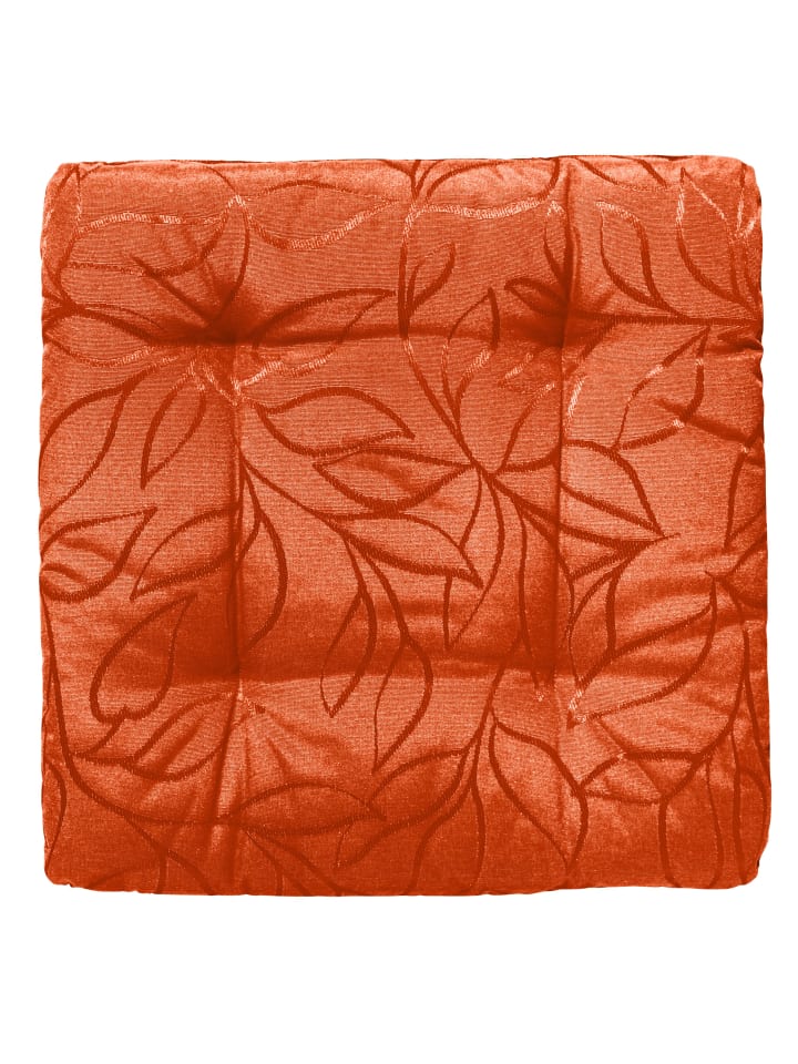 Jacquard, Baumwollmischung Outdoor-Stuhlkissen Terrassa in orange