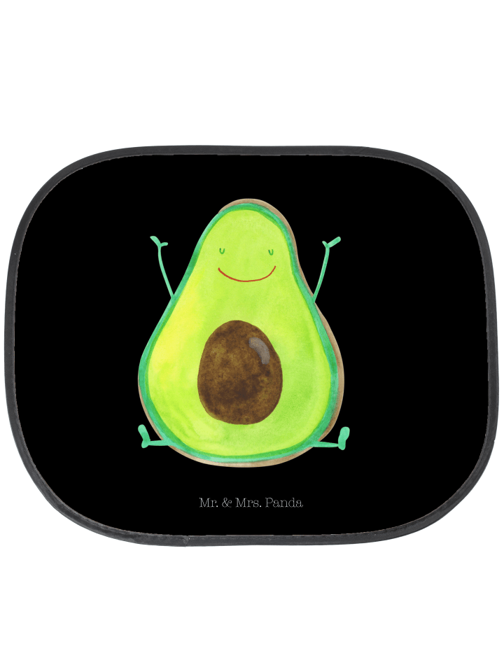 Autoscheiben Sonnenschutz Avocado Glücklich ohn... in Schwarz