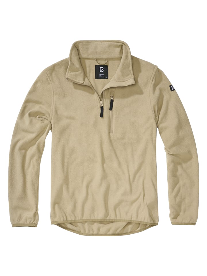 Fleece Zipthrough in camel