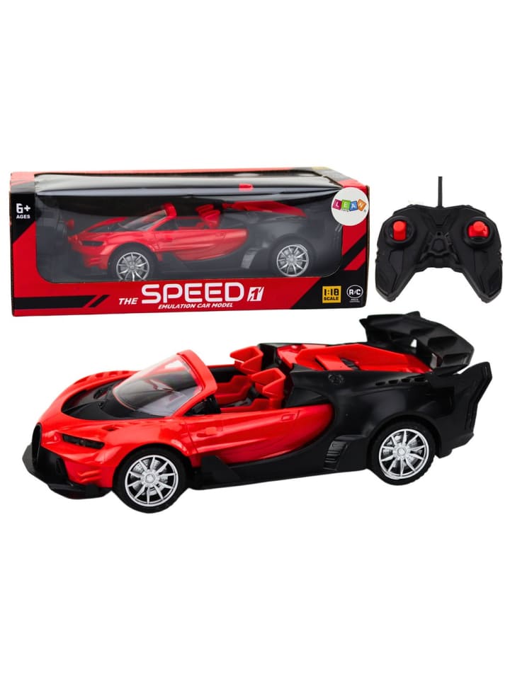 Spielzeugauto Ferngesteuerter Sportwagen RC 1:18 Rot