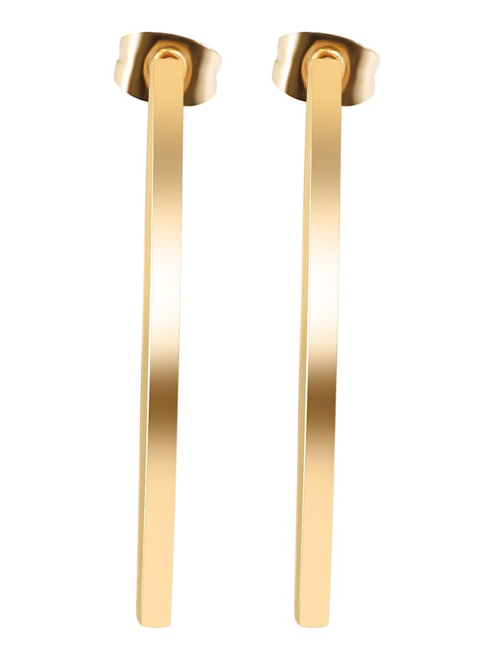 Damen Ohrringe – Creole aus Edelstahl in gold