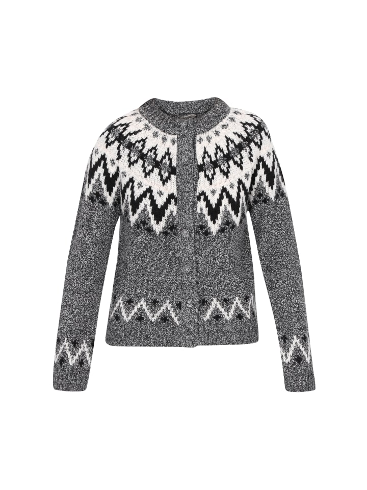 Women Cardigan in black multicolor