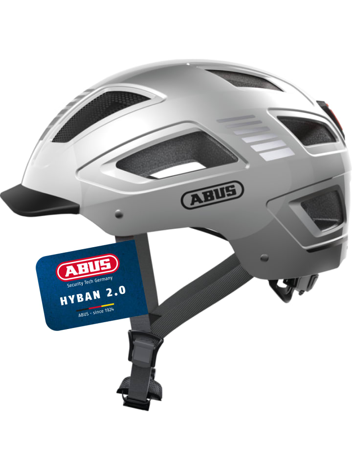 Fahrradhelm Hyban 2.0 - in signal silver