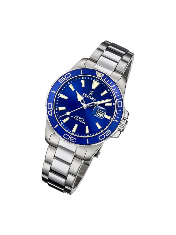 Analog-Armbanduhr Festina Boyfriend silber mittel (ca. 34,5mm)
