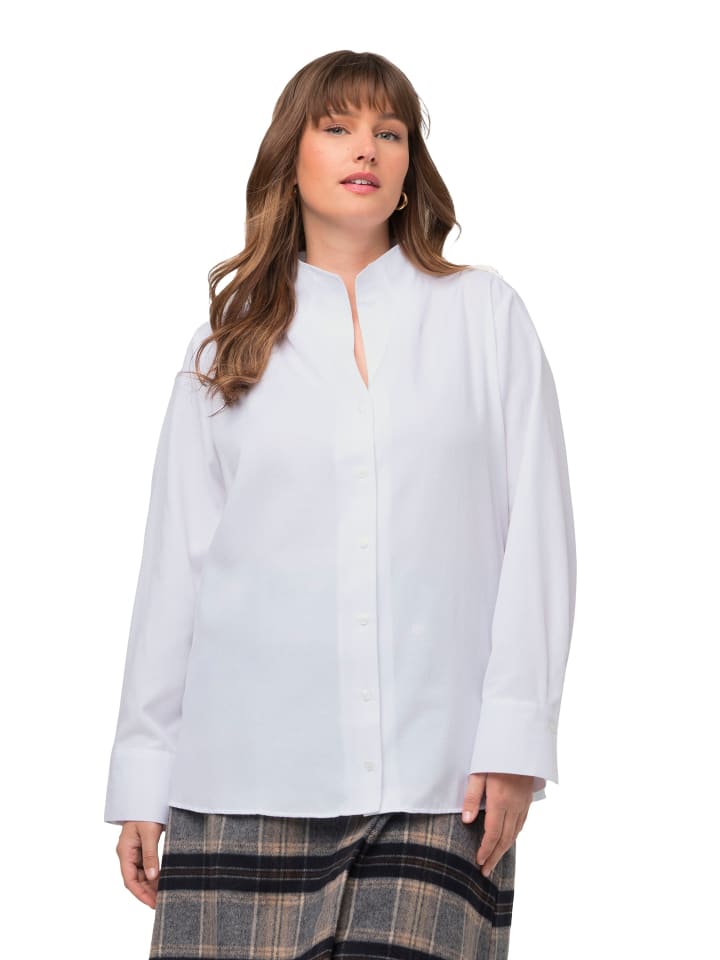 Bluse in schneeweiß