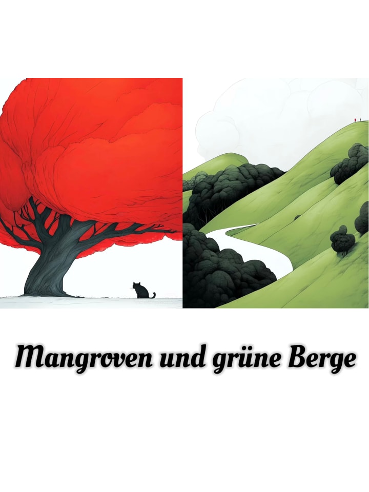 Mini Malen nach Zahlen Set-"Grüne Bergmangrove"