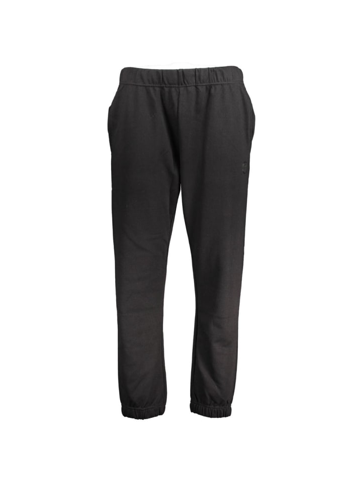 Schwarz Baumwolle Herren Jogginghose