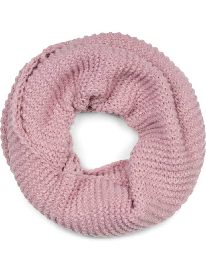 Strickloop mit Wellenmuster in Altrose