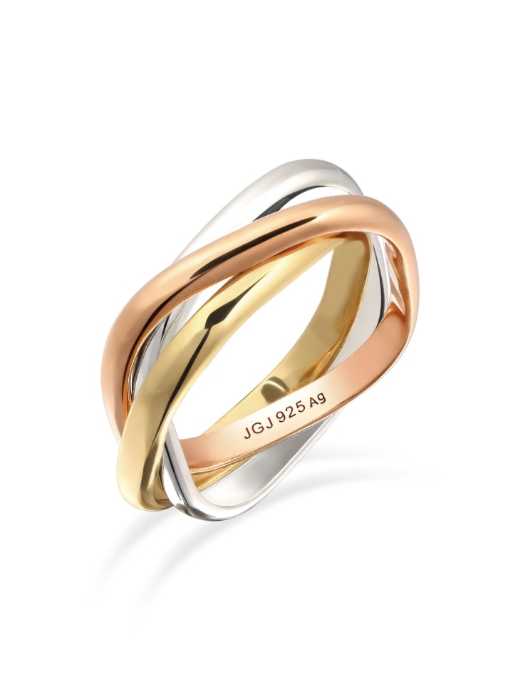 Ring 925 Rosegold in Dreifarbig