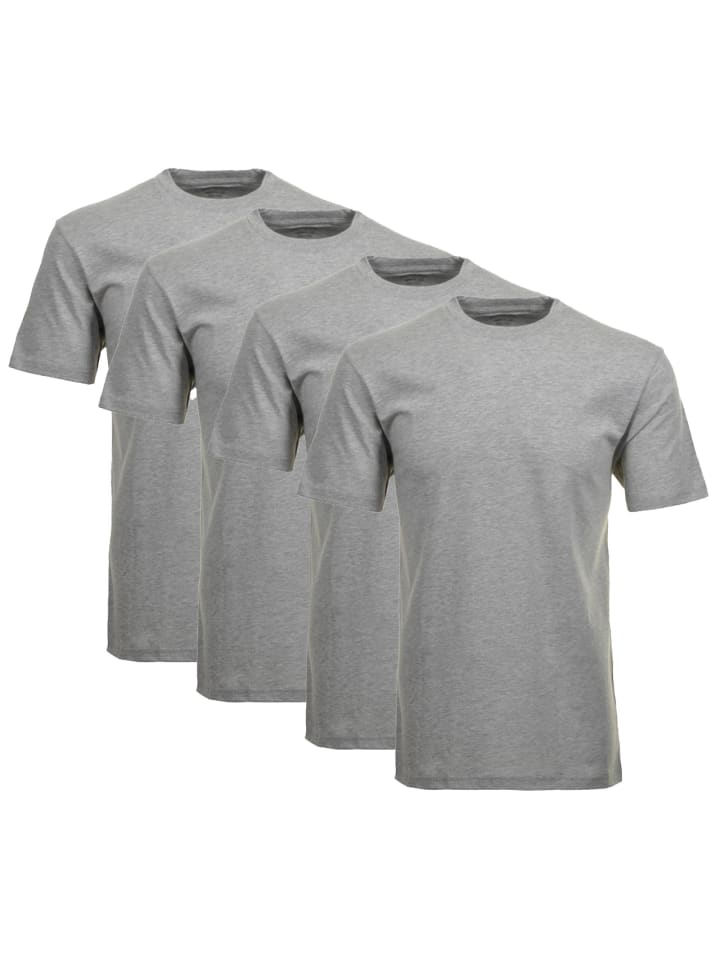 T-Shirt 4er Pack in Grau
