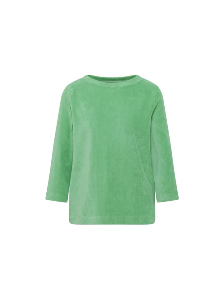 Langarmshirt in fennel green