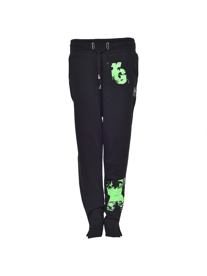 X Jogginghose Schwarz Grün