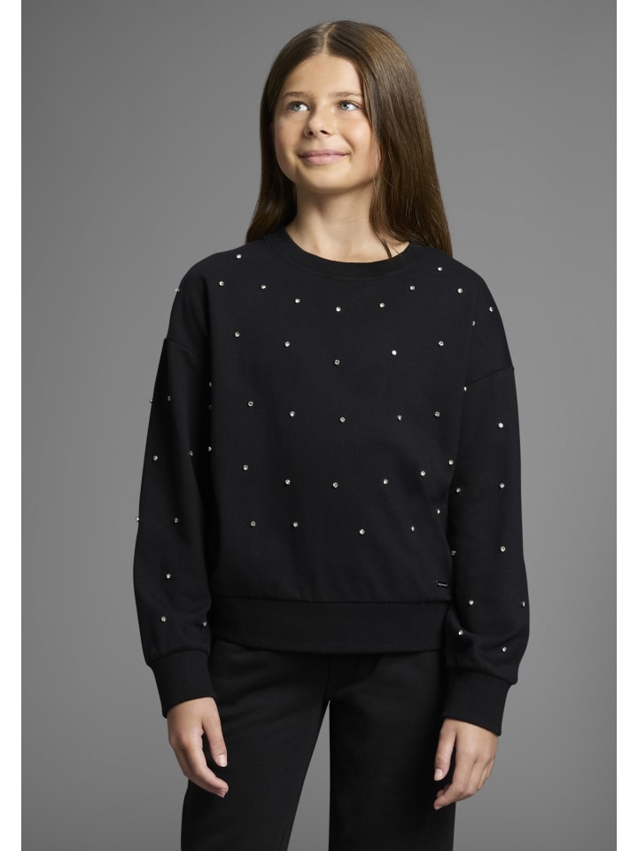 Sweatshirt in schwarz