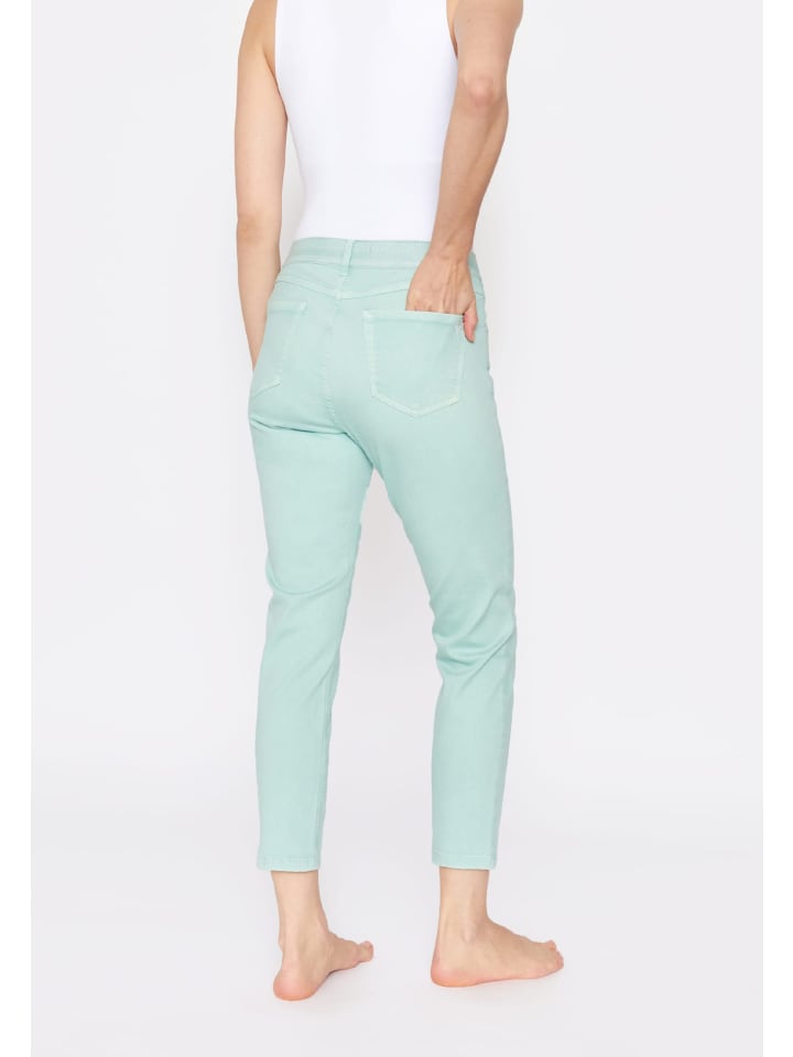 ANGELS Slim Fit Jeans Jeans OSFA Crop mit Coloured Denim in mint günstig  kaufen | limango