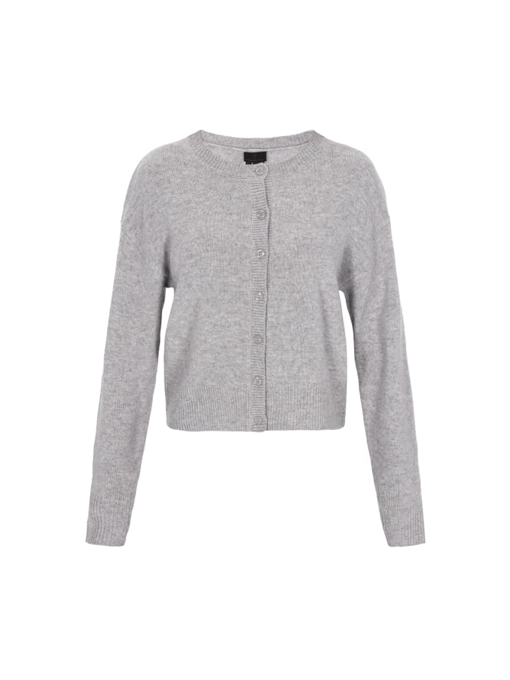 Women Cardigan in light grey melange