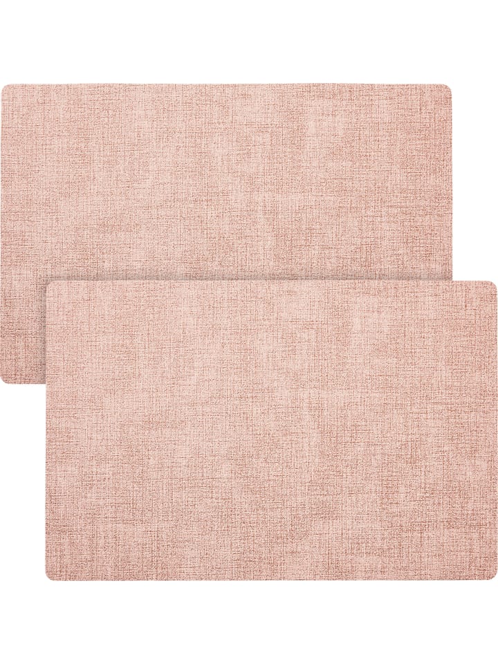 Tischset 2er-Pack Elvas in rosé