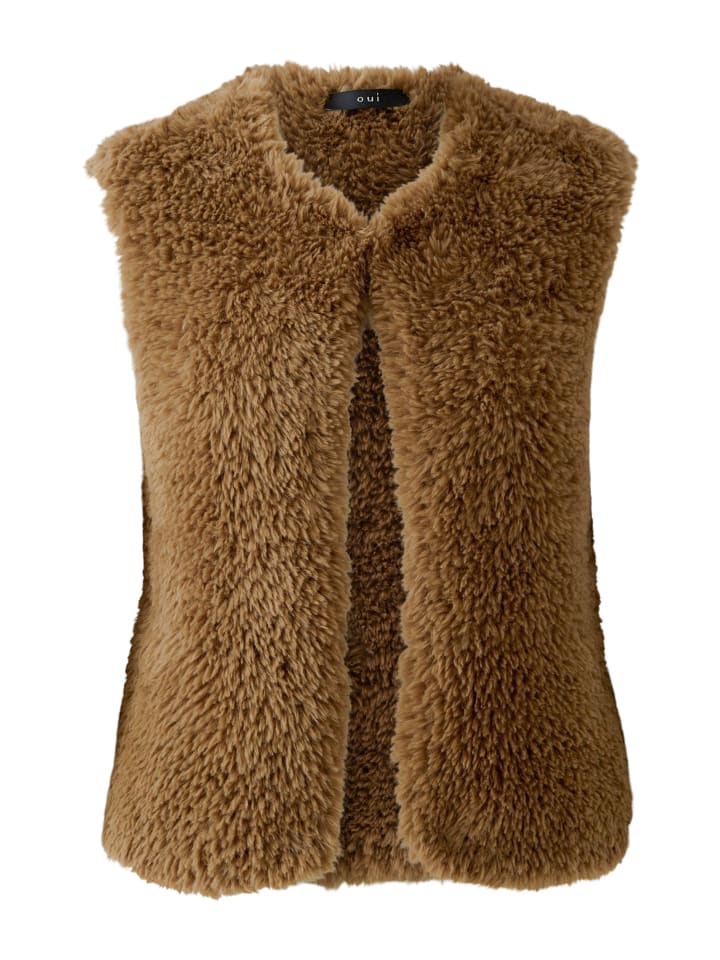 Strickweste in brown