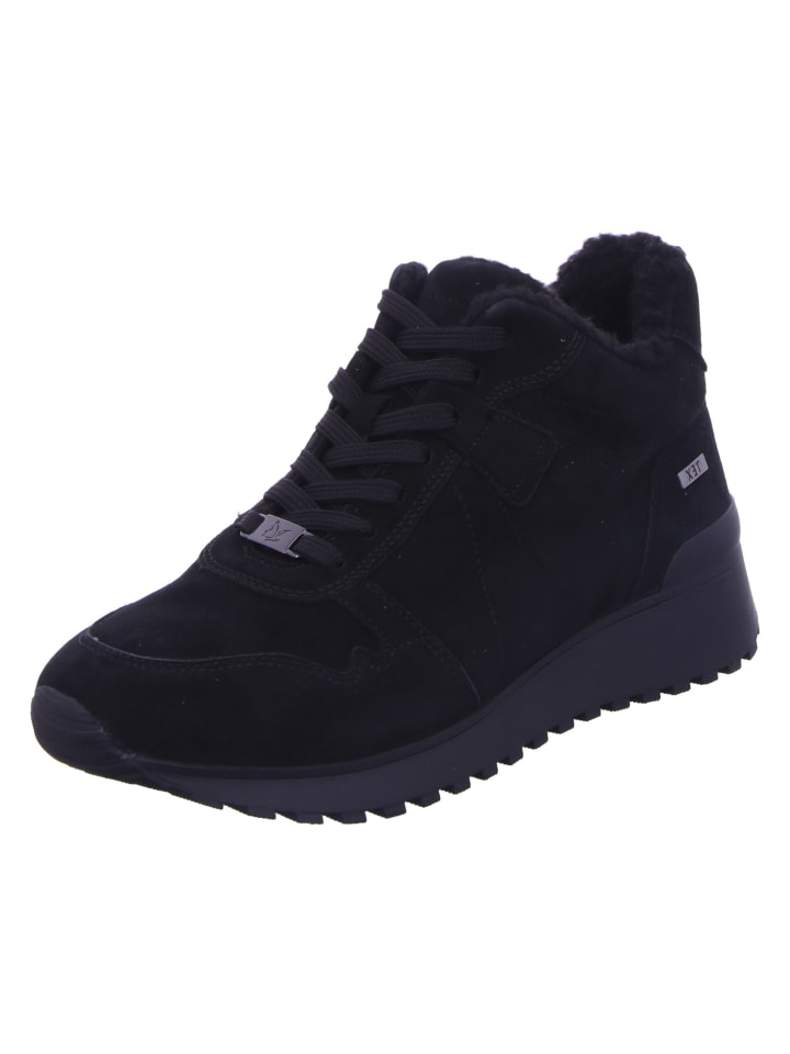 Schnürschuhe in black suede