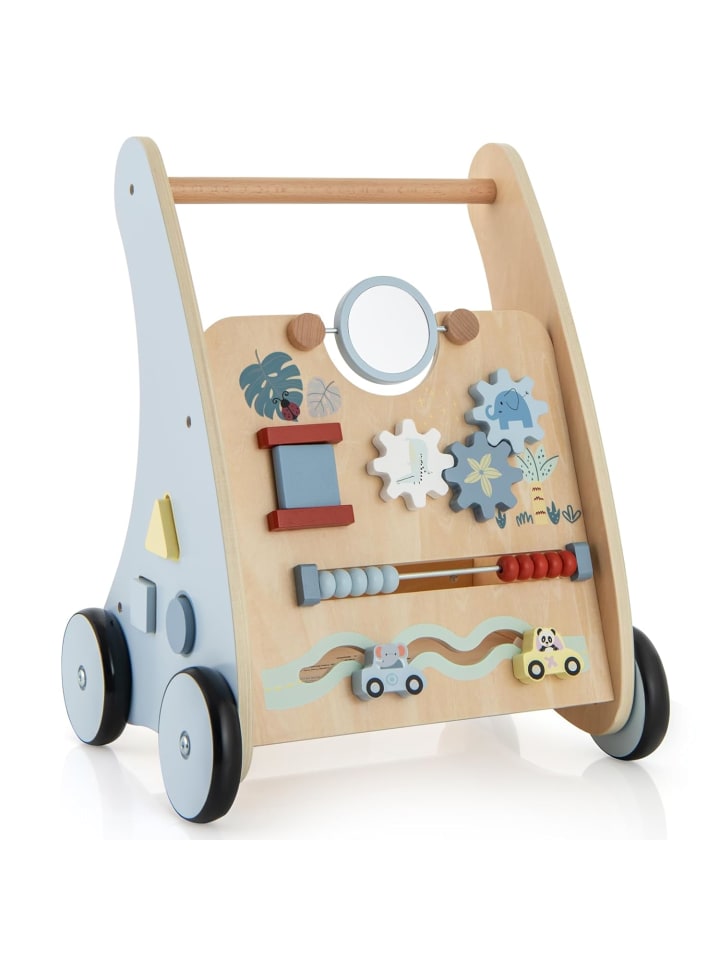 Baby Lauflernwagen Holz in Blau