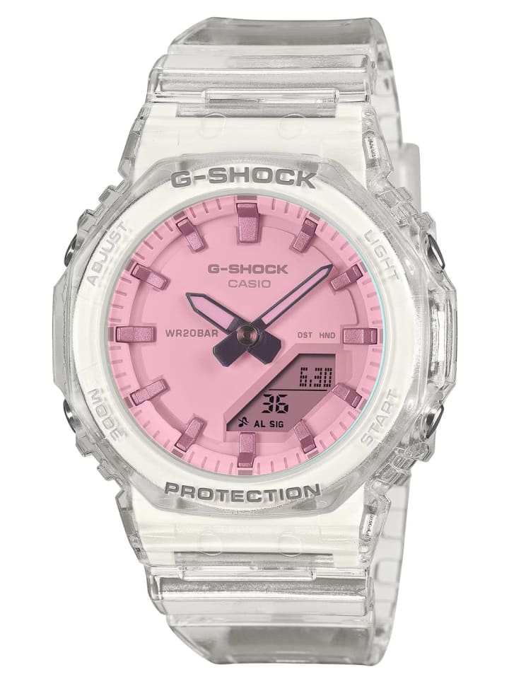 G-Shock Classic Ana-Digi Armbanduhr Transparent/Rosa Pink / Weiß