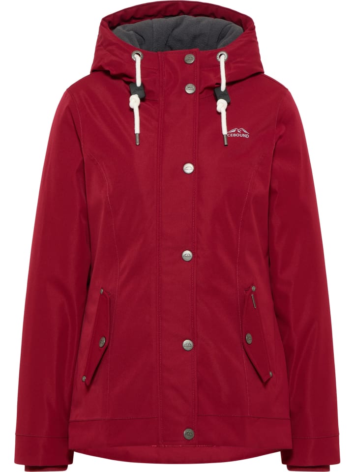 Damen Winterjacke in Dunkelrot