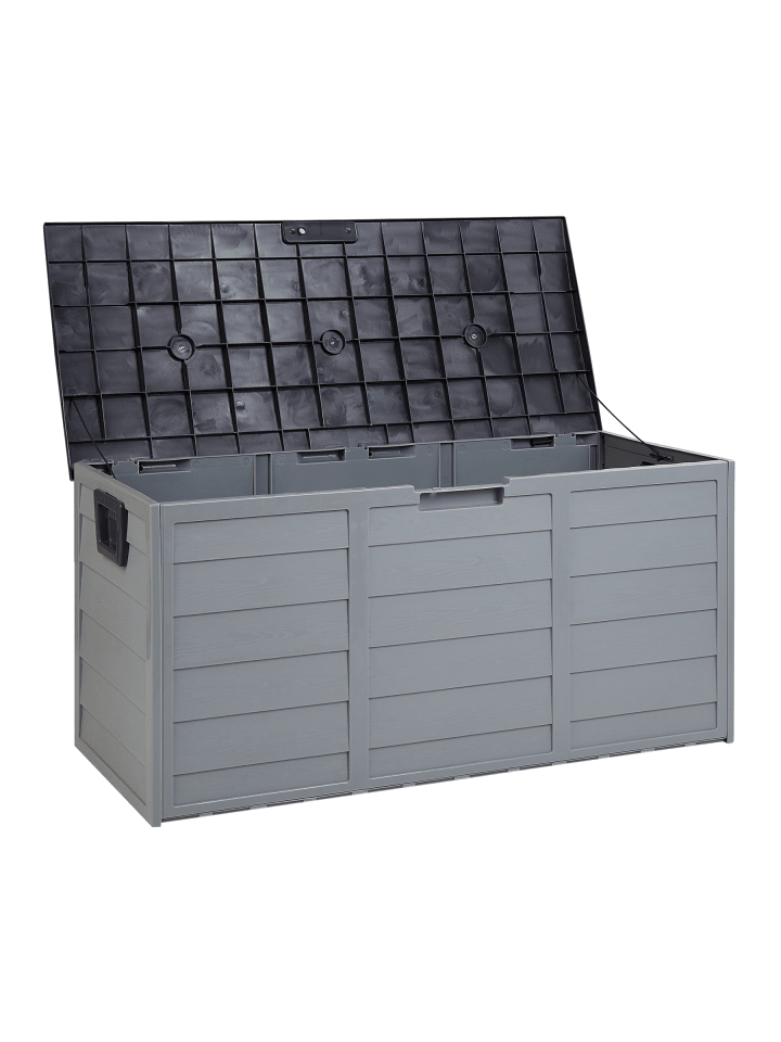Truhe LOCARNO in Grau - (W) 112 x (H) 53 x (L) 50 cm