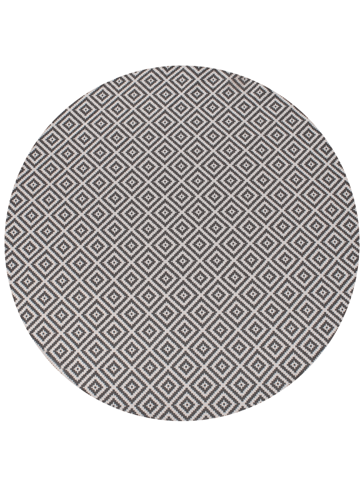 Outdoorteppich THRISSUR in Grau/Weiß - (W) 160 x (L) 160 cm