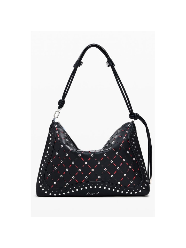 Schwarz Polyurethan Damen Mini Tasche